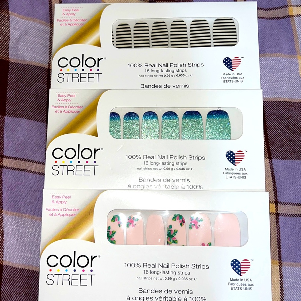 Color street nail strips 3 sets